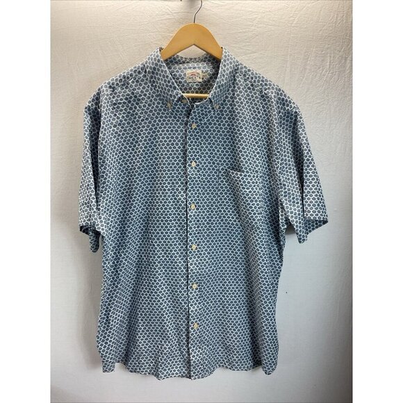 Faherty Playa Stretch fish scale redux Shirt - Men's $138 size -XXL - Picture 2 of 11